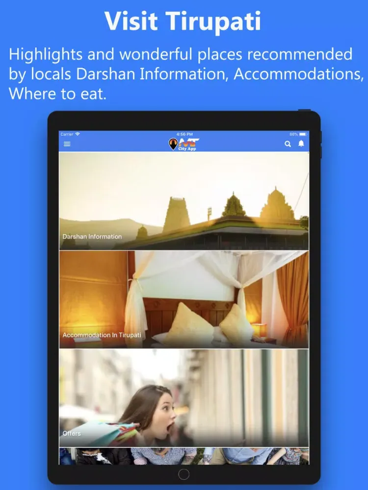 ภาพหน้าจอของ Mana Tirupati City App iPad 