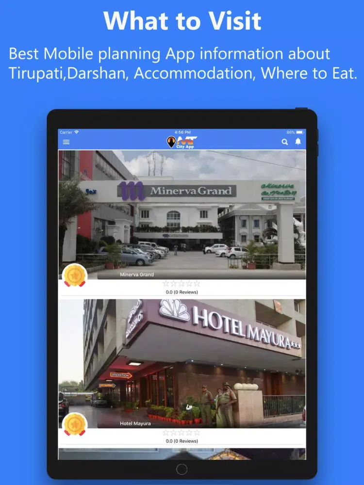 ภาพหน้าจอของ Mana Tirupati City App iPad 