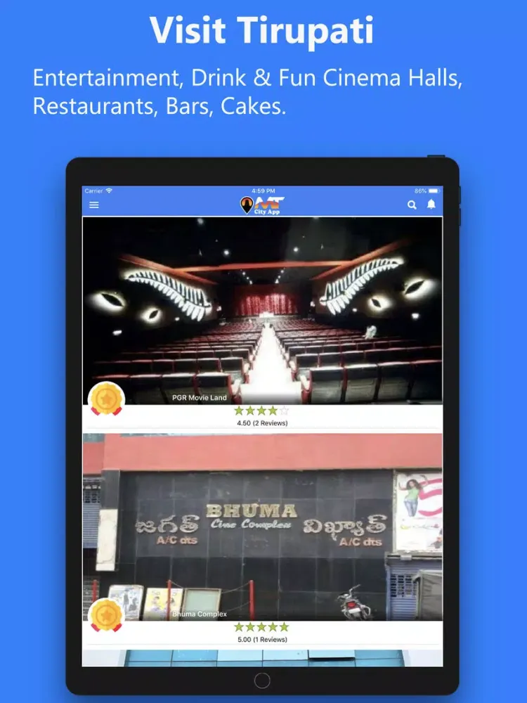 ภาพหน้าจอของ Mana Tirupati City App iPad 