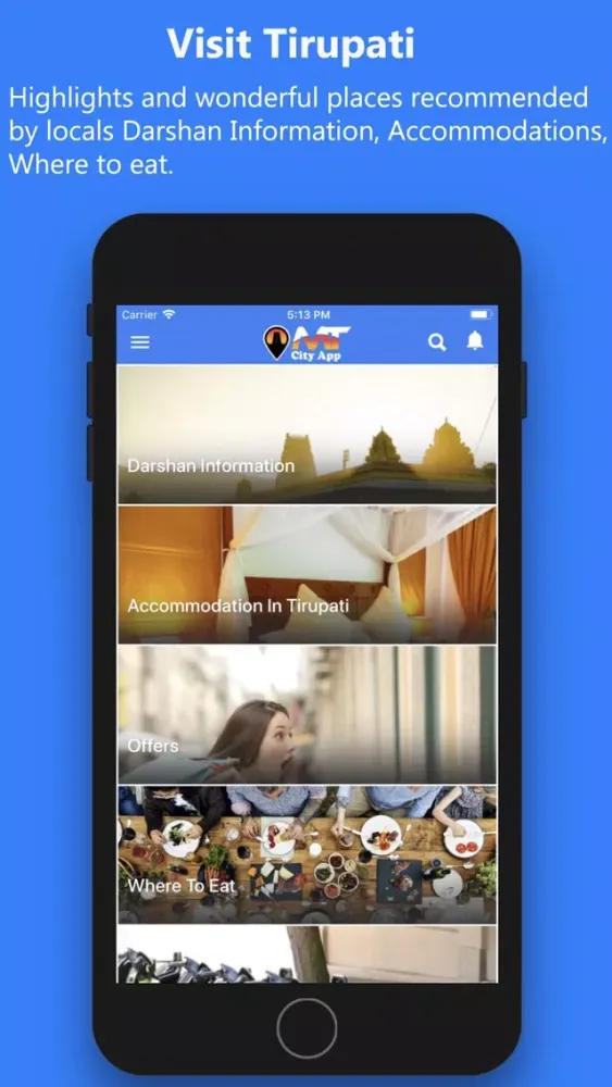 ภาพหน้าจอของ Mana Tirupati City App