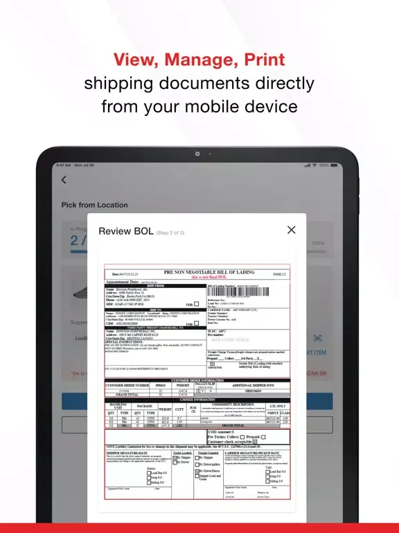 item Logistics Inventory iPad  Screenshots