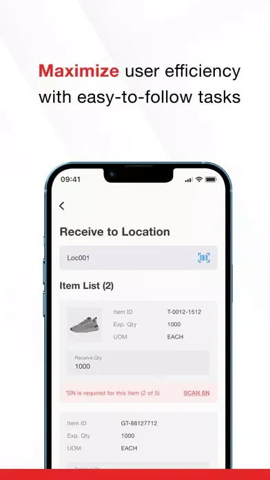 item Logistics Inventory Screenshots