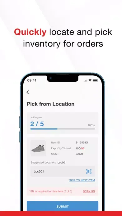 item Logistics Inventory Screenshots