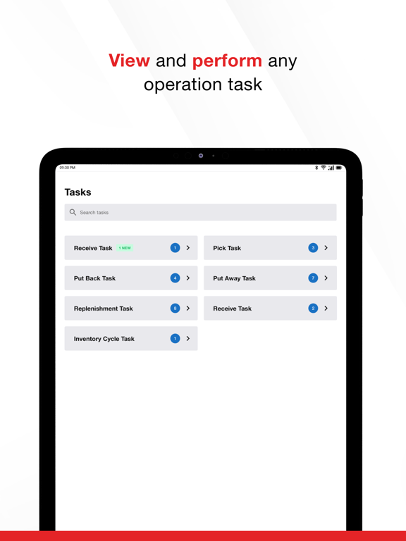 Ảnh chụp màn hình của item WMS iPad 