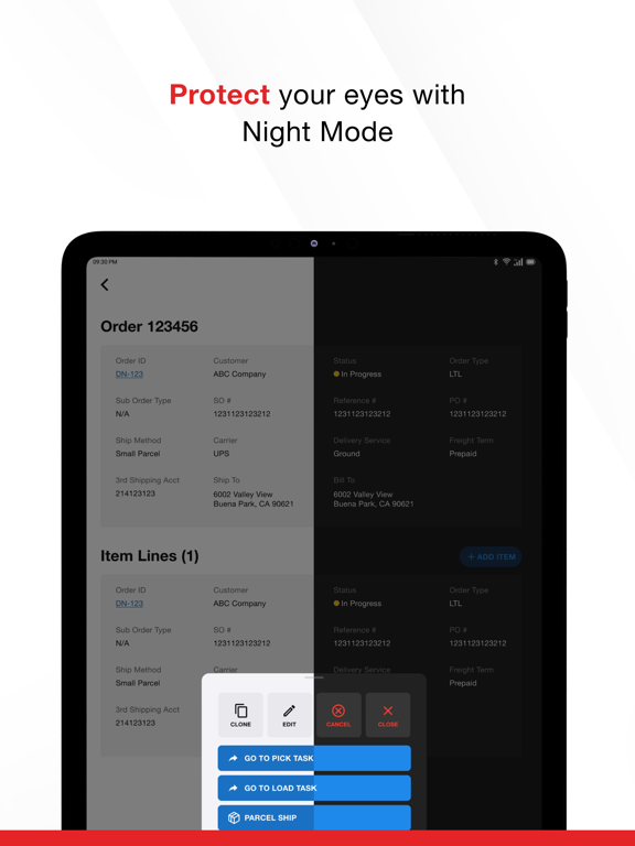 Ảnh chụp màn hình của item WMS iPad 