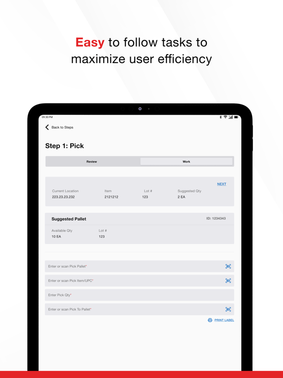 Ảnh chụp màn hình của item WMS iPad 