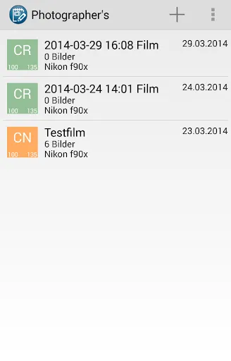 Capturas de pantalla de Photographer's Notebook BETA