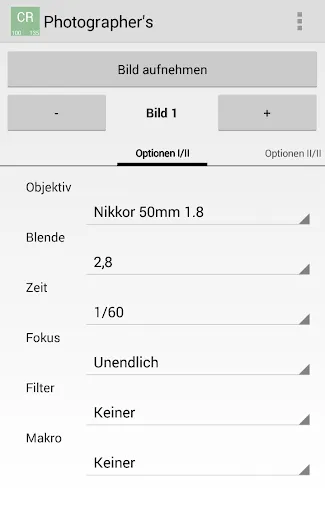 Capturas de pantalla de Photographer's Notebook BETA