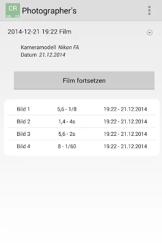 Capturas de pantalla de Photographer's Notebook BETA
