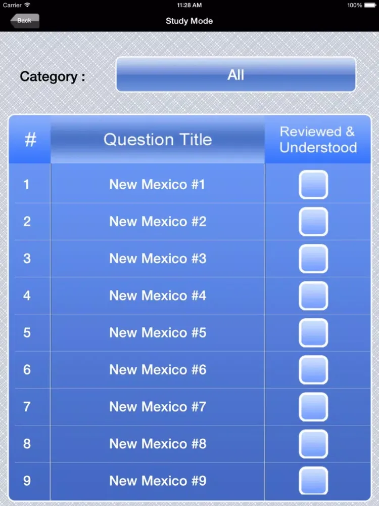 Capturas de tela do New Mexico Real Estate Agent Exam Prep iPad 