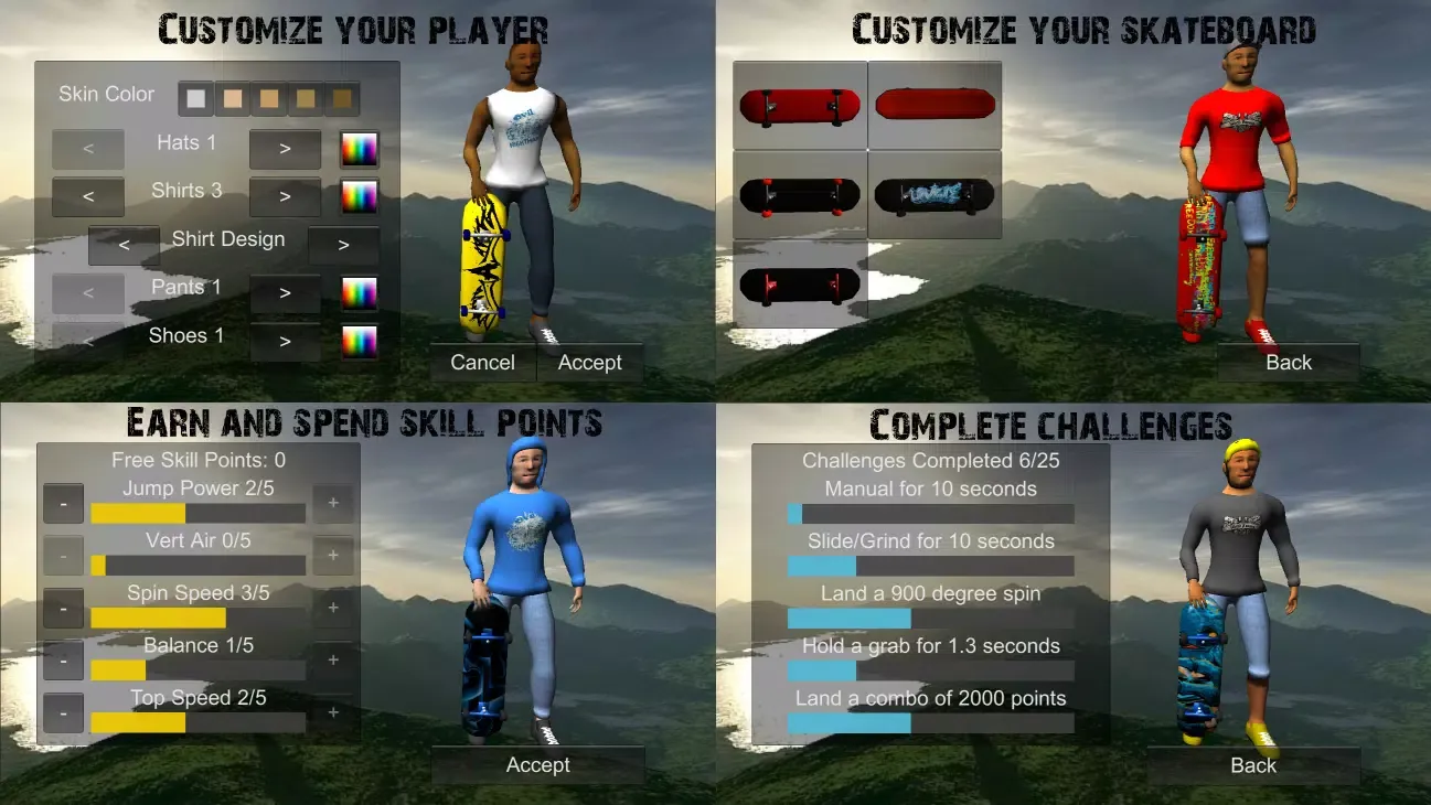 Tangkapan skrin Skating Freestyle Extreme 3D