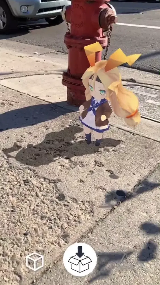 Unity Chan AR Screenshots