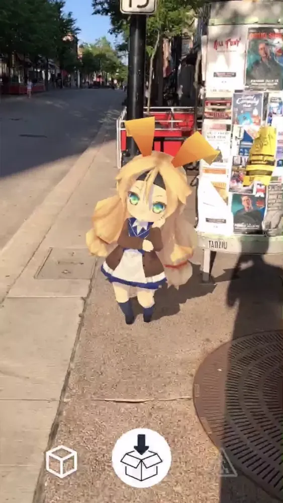 Unity Chan AR Screenshots
