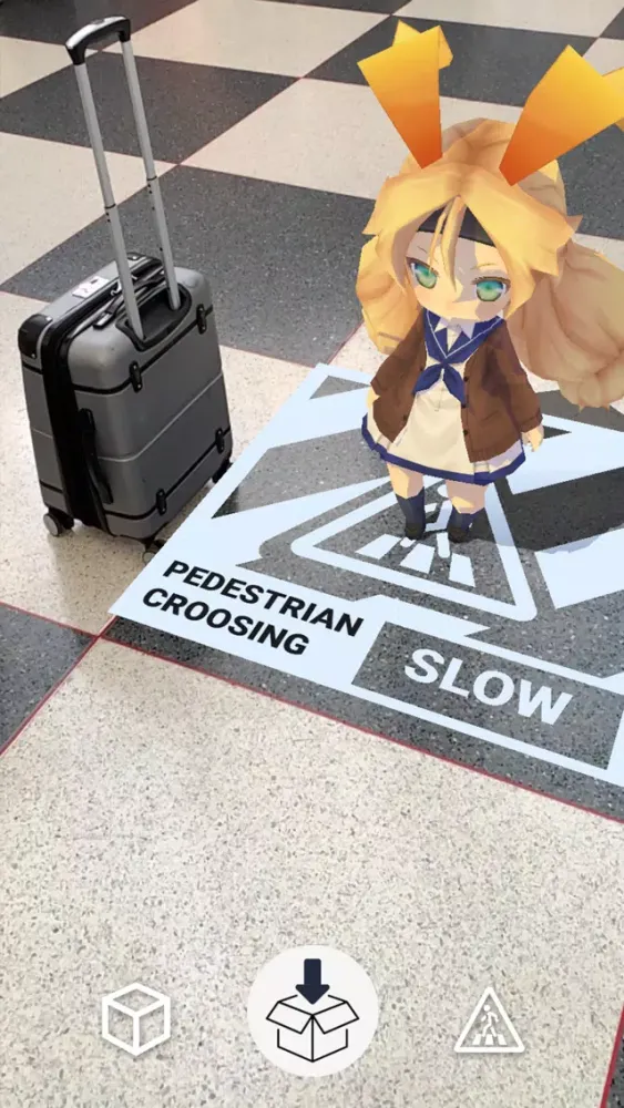 Unity Chan AR Screenshots