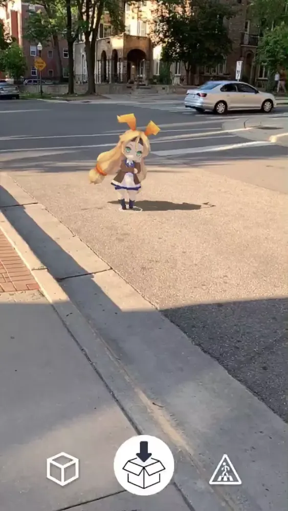 Unity Chan AR Screenshots