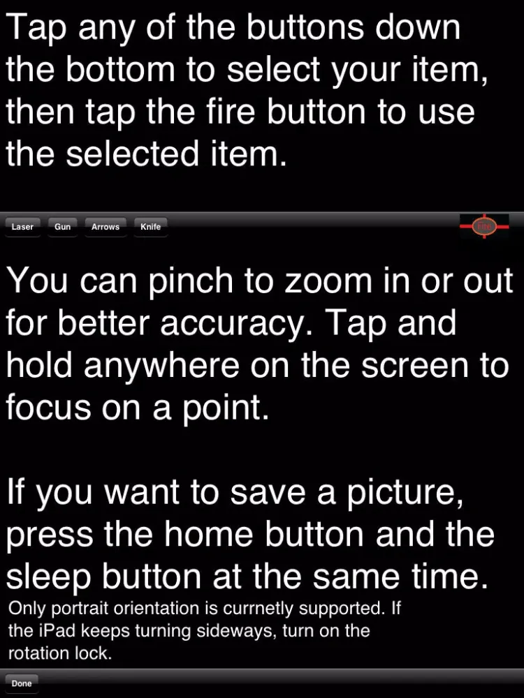 Скриншоты Camera Weapon iPad 