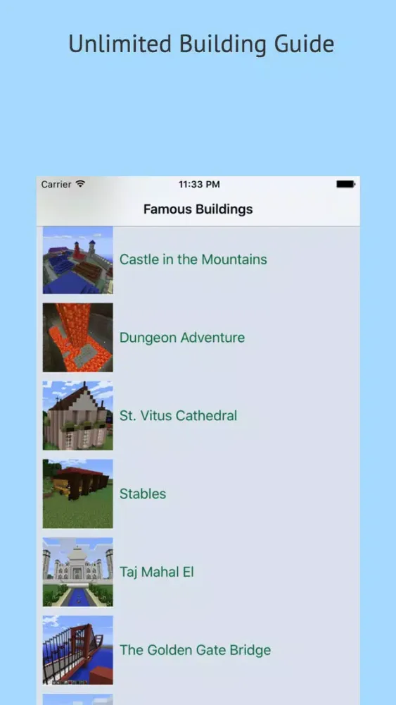 Tangkapan layar Unlimited House Guide for Minecraft