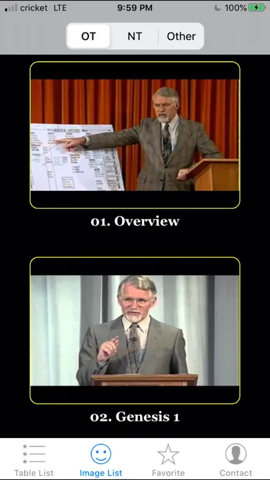 Capturas de tela do David Pawson Bible Teaching