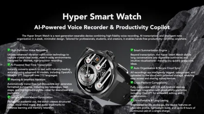 Hyper Smart Watch: Redefining Productivity With AI on Your Wrist