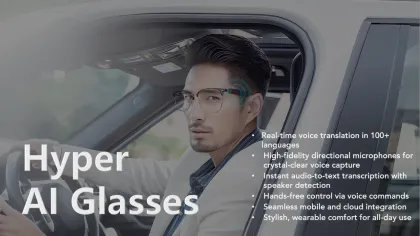 Experience the Future: Hyper AI Glasses for Real-Time Productivity