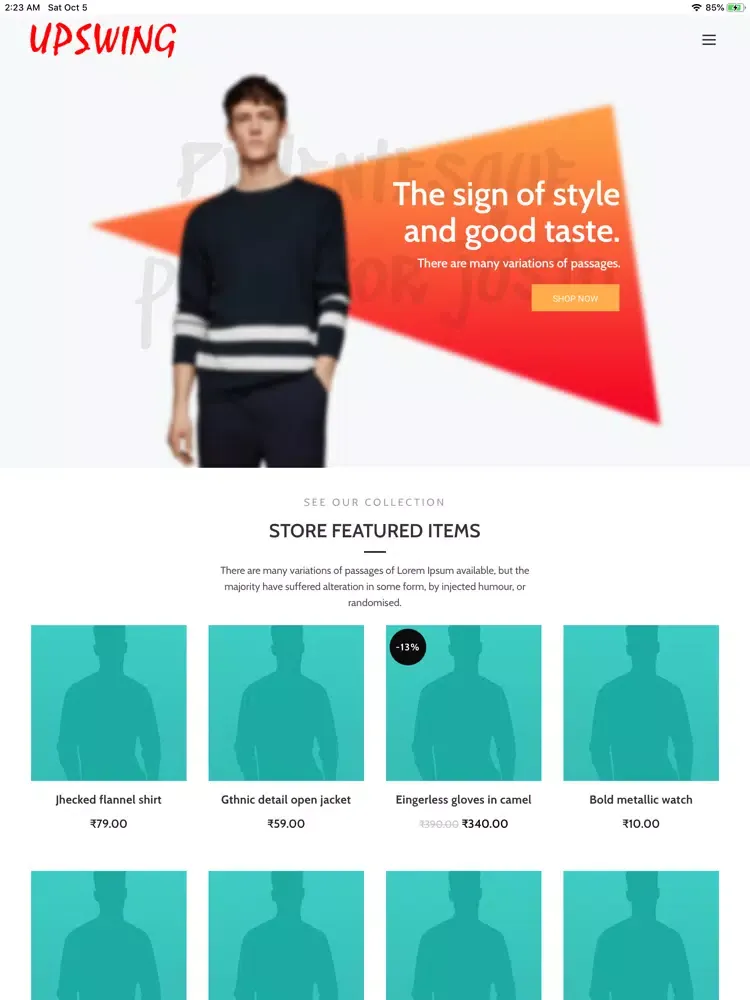 تصاویر Upswing wears iPad 