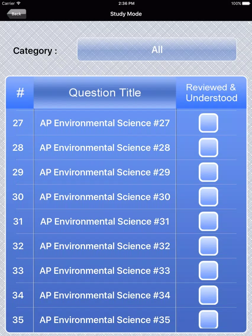 AP Environmental Exam Prep iPad  스크린샷