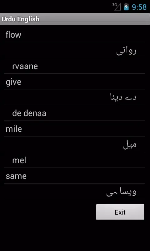 Urdu English应用截图