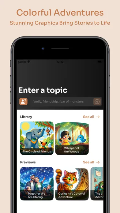 Zrzuty ekranu KidStory AI