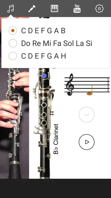 2D Clarinet Fingering Chart স্ক্রিনশট