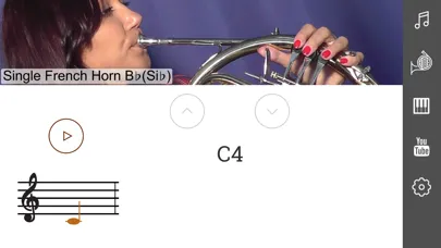 2D French Horn Fingering Chart Screenshots