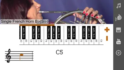 2D French Horn Fingering Chart Screenshots