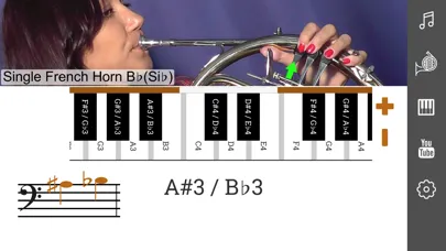 2D French Horn Fingering Chart Screenshots