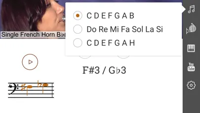 2D French Horn Fingering Chart Screenshots