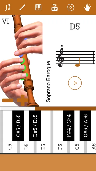 3D Recorder Fingering Chart স্ক্রিনশট