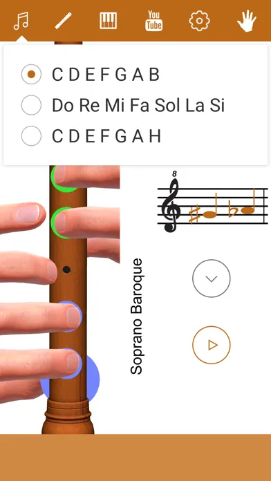 3D Recorder Fingering Chart স্ক্রিনশট