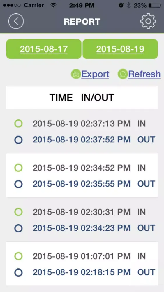 iAttend - Employee Time Track स्क्रीनशॉट
