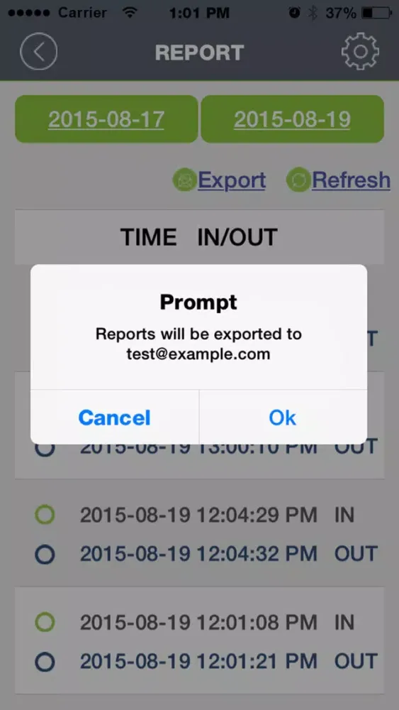 iAttend - Employee Time Track स्क्रीनशॉट