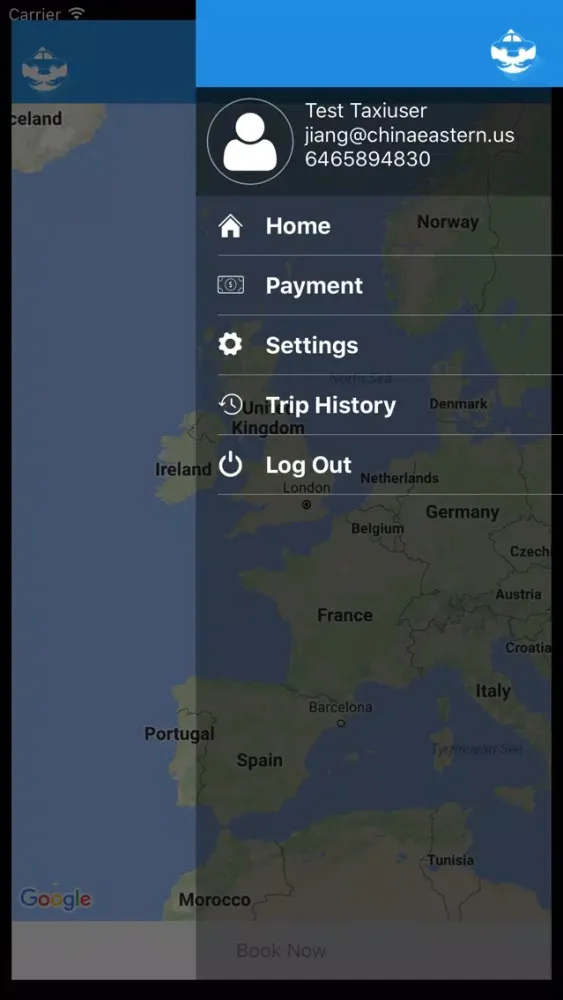 Captures d'écran de TaxiEasy