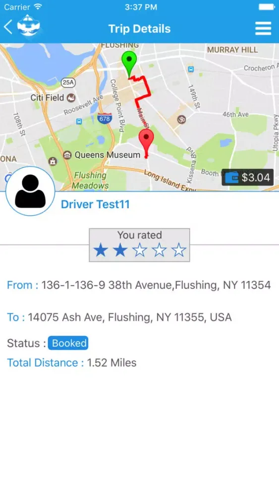 Captures d'écran de TaxiEasy