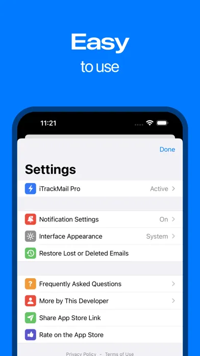 iTrackMail - Email Tracking سکرین شاٹس