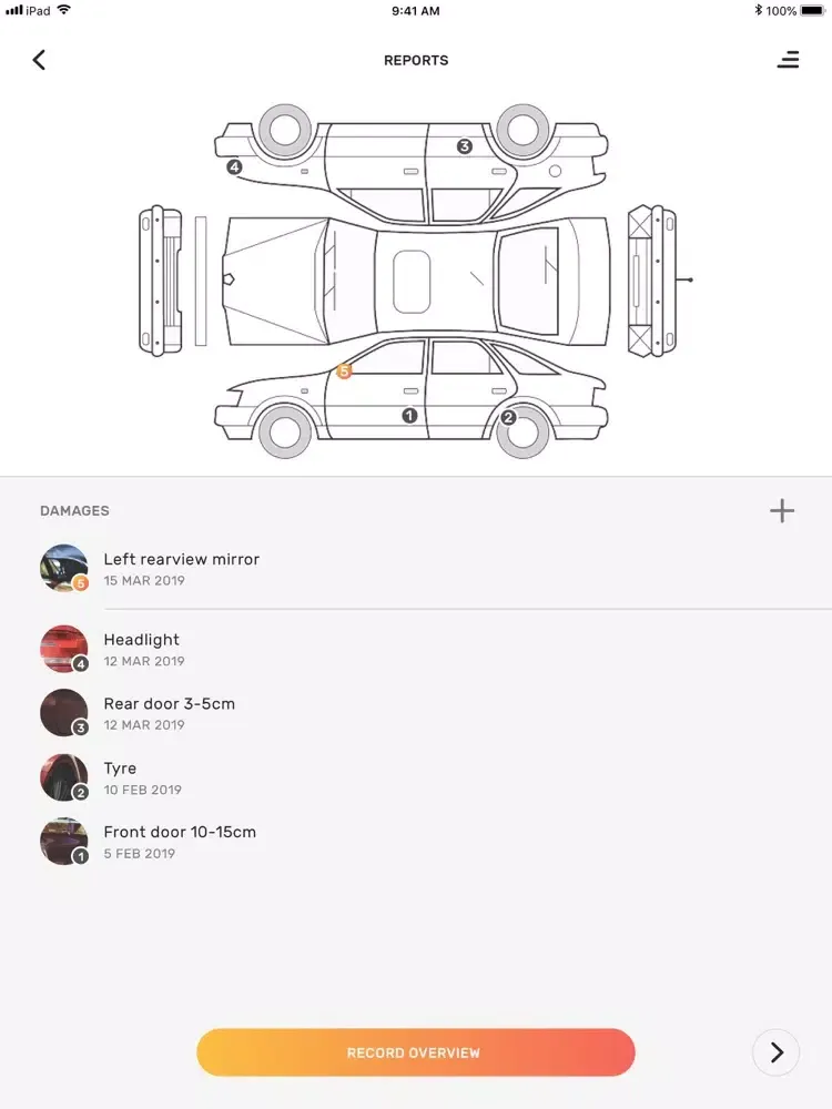 Capturas de tela do Reel - Rental Vehicle Manager iPad 
