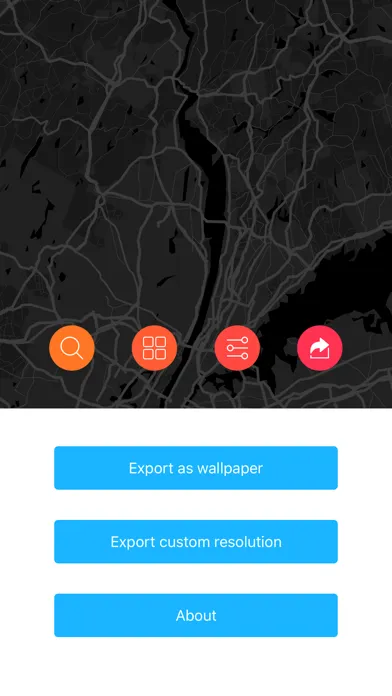 Zrzuty ekranu ArtMap - Make wallpaper by map