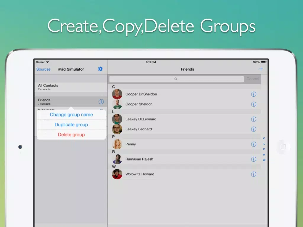 تصاویر Address Book Plus Plus iPad 