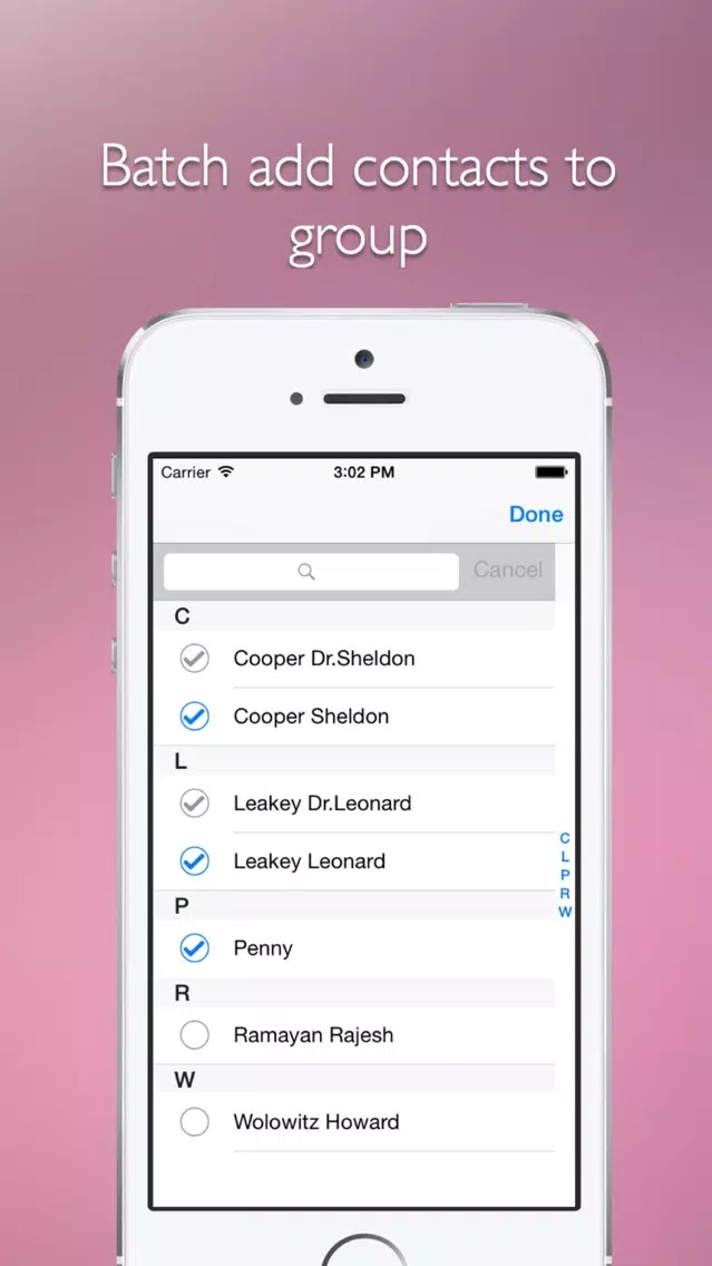 تصاویر Address Book Plus Plus
