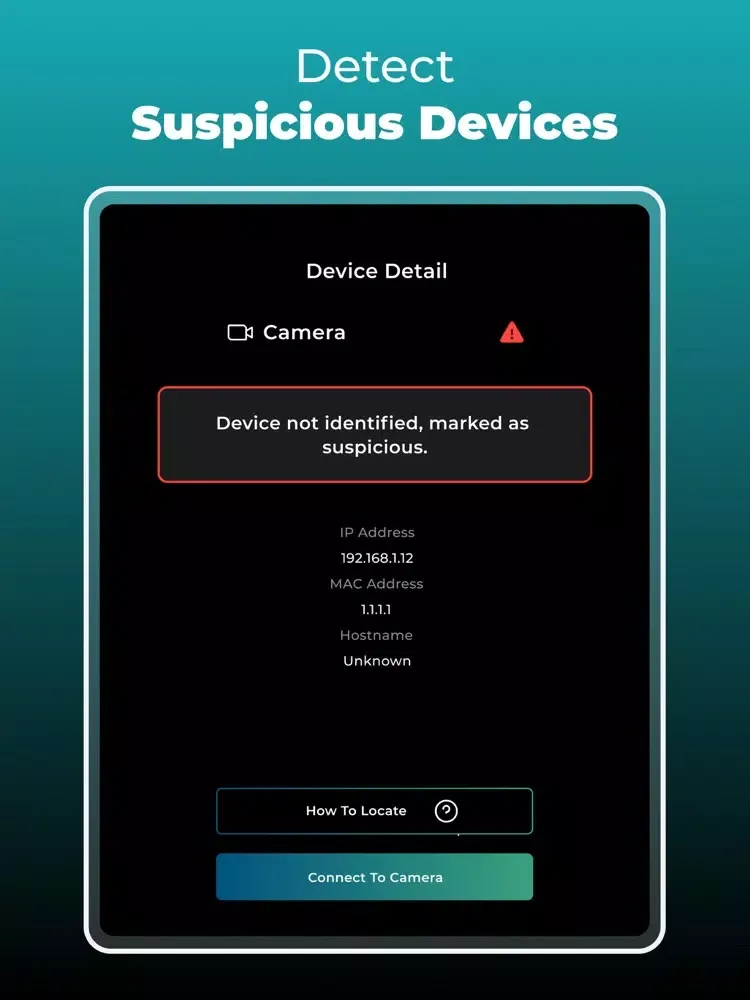 Tangkapan layar Spy - Hidden Camera Detector iPad 