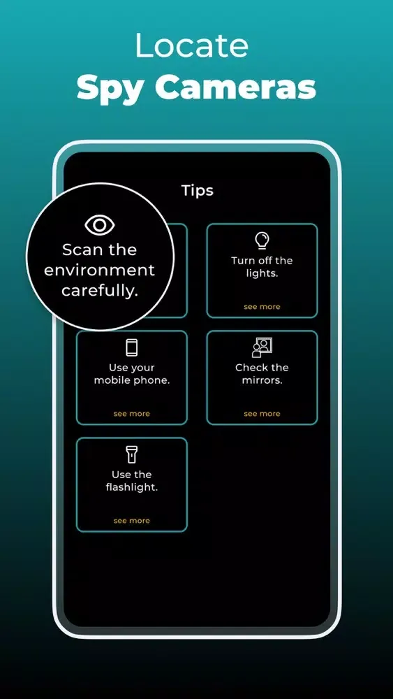 Tangkapan layar Spy - Hidden Camera Detector