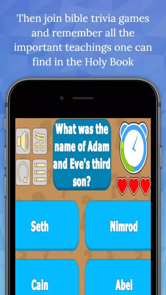 bible trivia games -christian bible quiz to grow faith with God. Test jesus quotes, religion facts and more应用截图