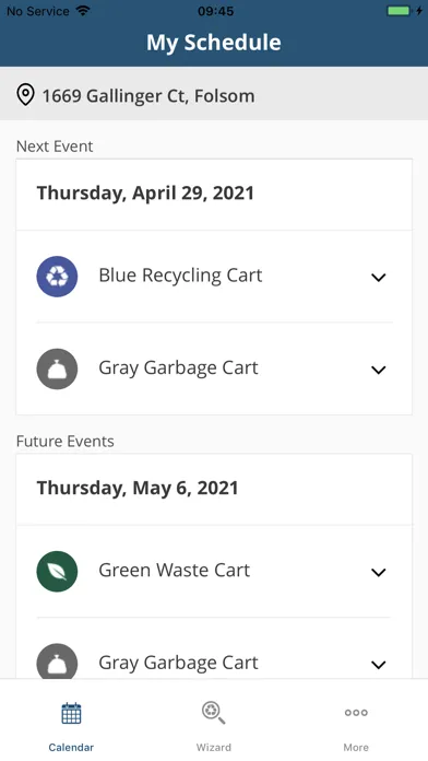 Folsom Waste Collection Screenshots