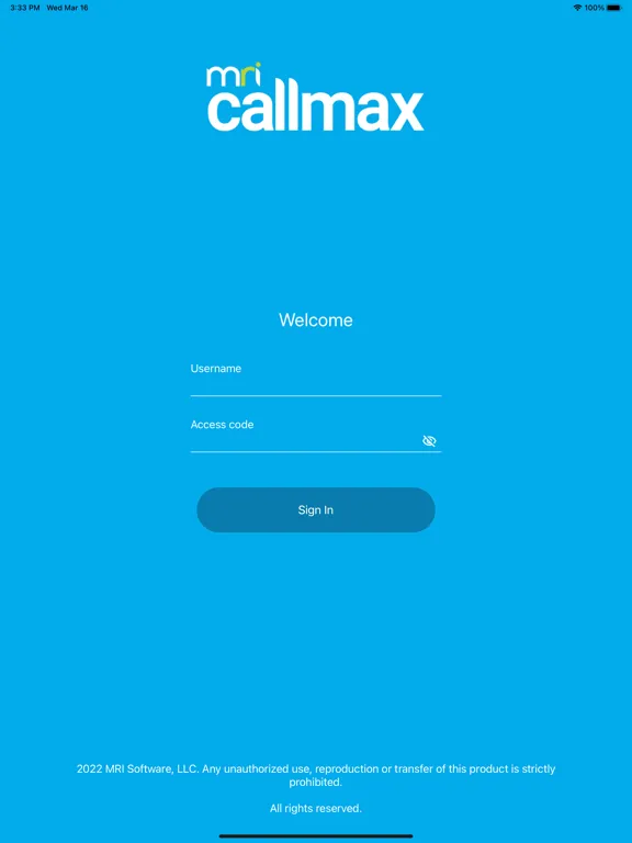 MRI Callmax iPad  Screenshots