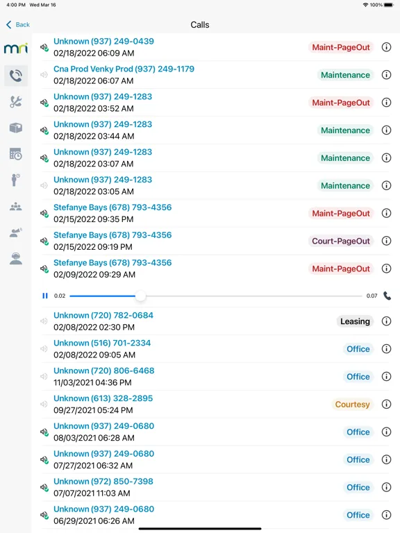 MRI Callmax iPad  Screenshots